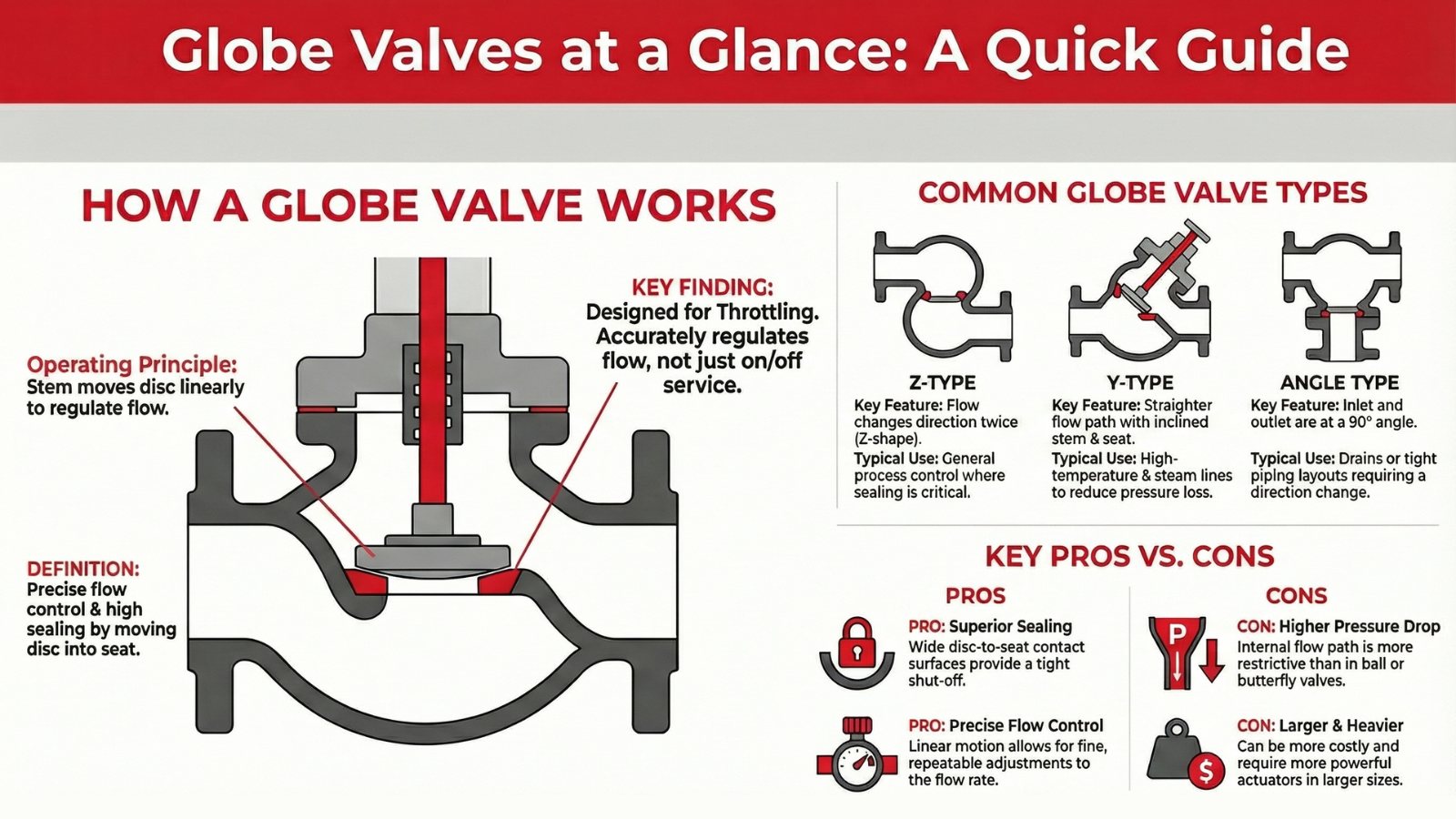 how a globe valve works